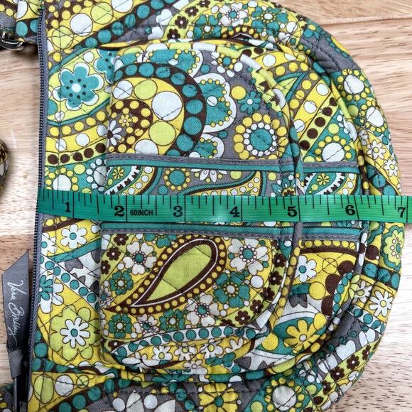 Vera Bradley Green Floral Crossbody Small Purse - Picture 4 of 8